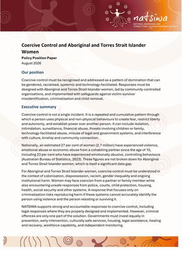 NATSIWA Policy Position Paper   Coercive Control (August 2026)
