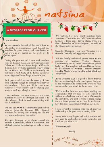 December Christmas Newsletter