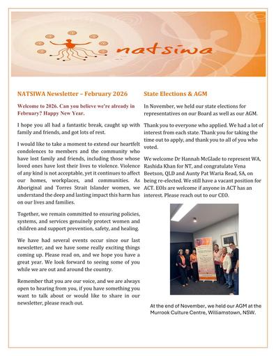 NATSIWA Newsletter Febuary 2026
